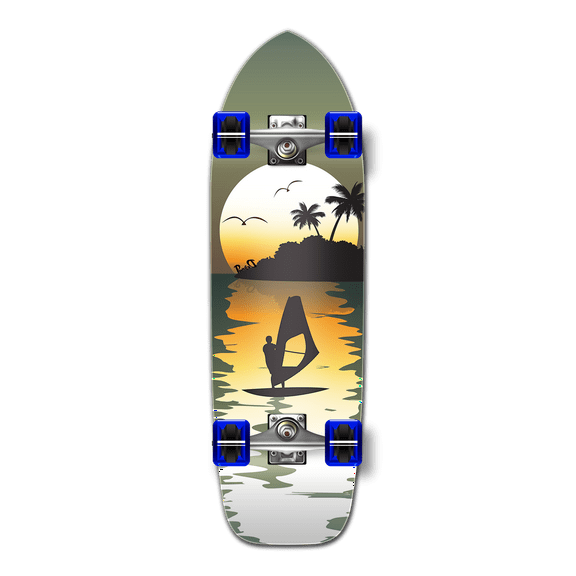 Yocaher Old School Longboard Complete - Surfer