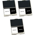 thumbnail image 3 of Set of 3 Slim Metal Business Card Case Holders (Silver Rhinestone Circle), 3 of 3