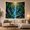 Moss Tree Falls, variant on Glowing River in Enchanted Forest Mystical Fantasy for Nature Lovers Fantasy Art Decor Housewarming Gift Tapestry Wall Hanging for Bedroom and Living Room