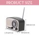 thumbnail image 3 of KAKOWELY Modelo de radio en miniatura, figura de radio de estilo vintage, modelo de radio de simulación, mini radio artesanal, 3 of 5