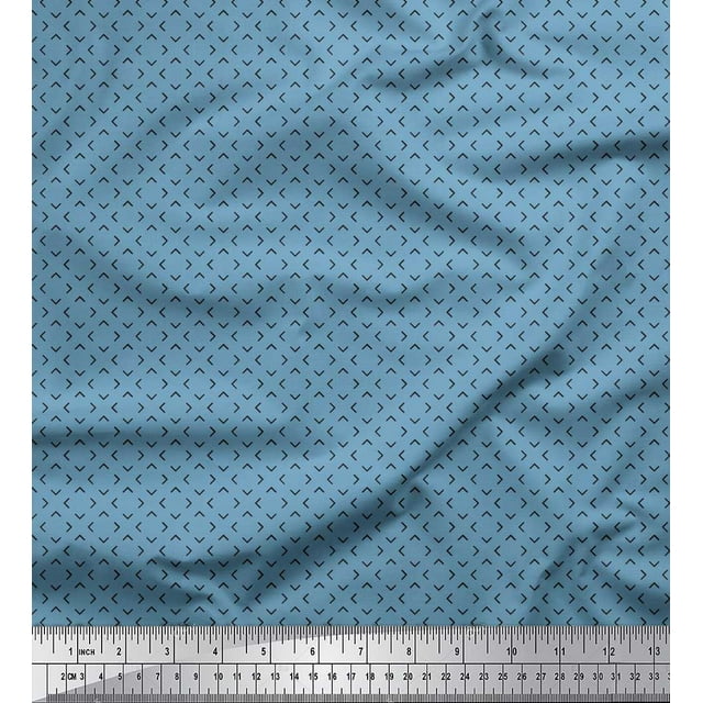 Soimoi Cotton Voile Fabric Arrow Small Fabric Prints by Yard 42 Inch Wide