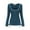 Dark Blue, variant on Long Sleeve T Shirts for Women Slim Fitted Square Neck Tops Casual Lightweight