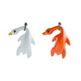thumbnail image 4 of Riwesomey Colgante de coche Columpio Pato Espejo retrovisor Adornos colgantes Festival Blanco Automoción decorativa y accesorios Blanco, 4 of 6