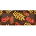 thumbnail image 3 of Leaves Pattern Kitchen Curtains 2 Panels UV Protected Tier Curtains, Half Window Curtains Kitchen Tiers for Guest Room Bathroom Sink Laundry Room Basement,24 x 27 Inch, 3 of 7