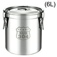 thumbnail image 6 of Yiaieng Airtight Canister, 6L 304 Stainless Steel Airtight Canister W/Lid Food Container for Home Kitchen, 6 of 10