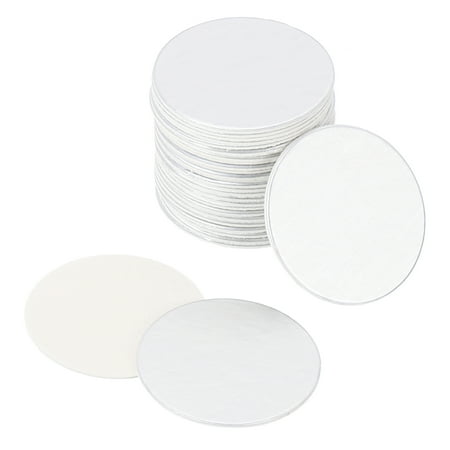 Uxcell 18mm Resistant Tamper Aluminum Foil Cap Liner Induction Heat Sealing for PET Bottle 75 Pack