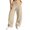 *Khaki, variant on VBVC Women's Fall Seam Front Baggy Sweatpants , Drawstring Wide Leg Jogger Pants For Women , Ladies' Y2K Stretchy Trousers with Pockets , Army Green , S-2XL