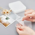 thumbnail image 5 of 6 pc Personalized Clear Acrylic Coasters Home & Business Use Wedding and Party Favors 10x10x0.65cm, 5 of 9
