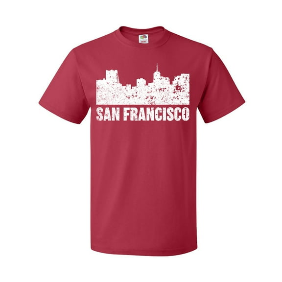 Inktastic San Francisco Skyline with Grunge T-Shirt