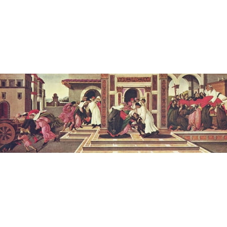 Framed Art for Your Wall Botticelli, Sandro - Paintings for life of St. Zenobius of Florence 10 x 13