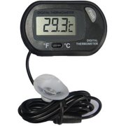 Aquarium Reptile Box Thermometer (Black)