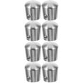 thumbnail image 6 of FRCOLOR 8 pcs  Stair Handrail Plugs Stainless Steel Handrail Stair End Caps Railing End Plugs Metal Handrail Caps, 6 of 8