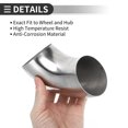 thumbnail image 5 of Unique Bargains 90 Degree Mandrel Bend Elbow Car Modified Exhaust Pipe Tubing Piping 2.5" inch OD Thickness 1.2mm/18GA 63x155x1.2mm 201 Stainless Steel Silver Tone, 5 of 7