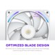 thumbnail image 4 of Ventiladores para gabinete PC NZXT F280X 2x140 mm PWM RGB blanco, 4 of 9