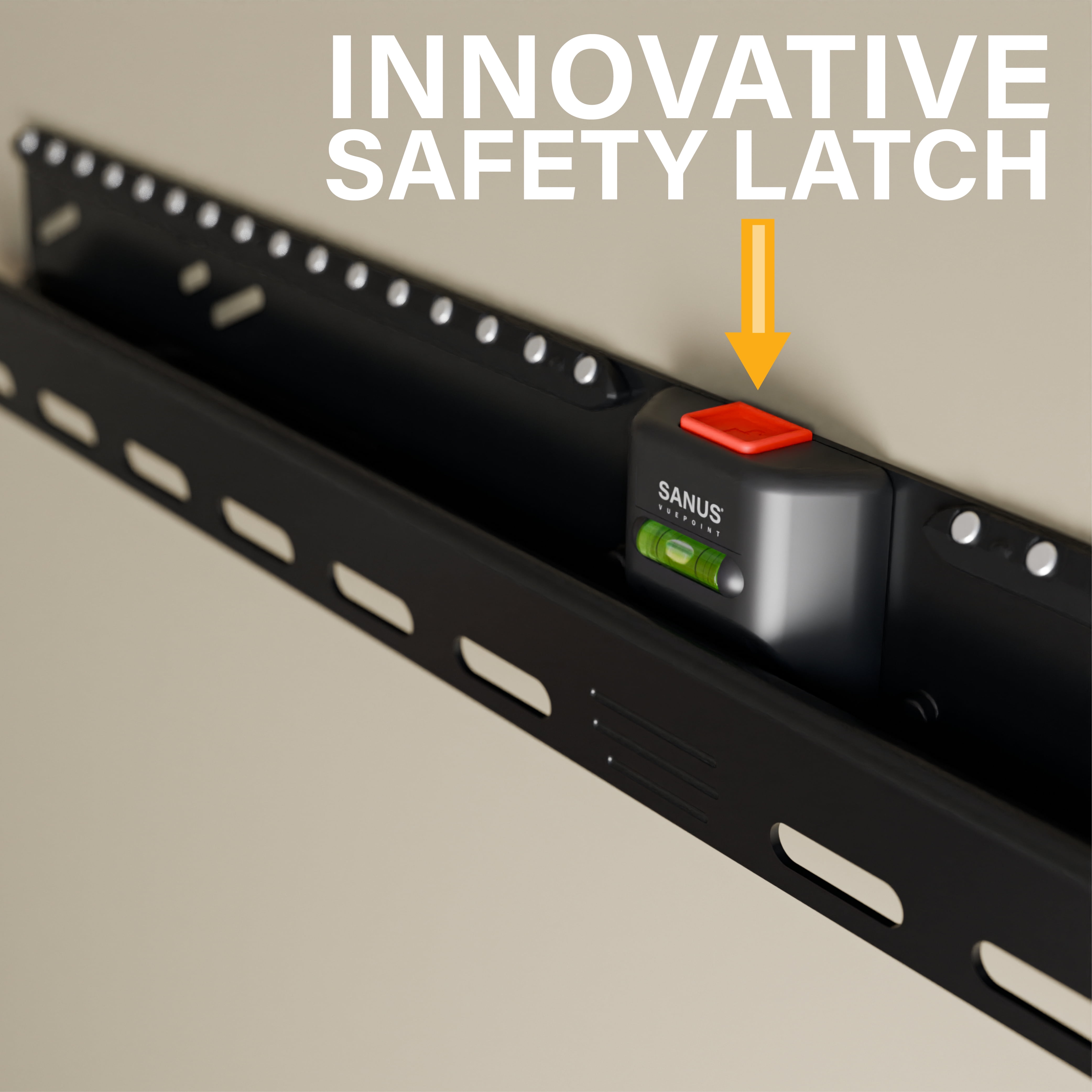 Sanus VuePoint Fixed-Position Low Profile TV Wall Mount for 32"-90" TVs (F62) Can Be Installed on Drywall, Wood Stud, Concrete and Concrete Block