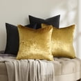thumbnail image 2 of Black Pillow Covers 20x20 Set Of 4 Luxury Couch Throw Soft Decorative Modern Square Pillows Living Room Vintage Cushion, 2 of 8