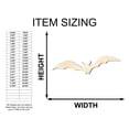 thumbnail image 2 of Unfinished Wood Halloween Bat Shape - Craft - up to 46" 20" / 3/4", 2 of 5