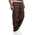 thumbnail image 3 of Seyurigaoka Men Casual Straight Pants Middle Waist Loose Pockets Casual Fall Trousers, 3 of 8