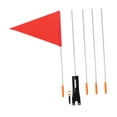 thumbnail image 3 of Bandera de bicicleta con mástil, carpa para bandera de bicicleta con mástil de fibra de vidrio, para niños de alta visibilidad 35 centímetros, 3 of 8