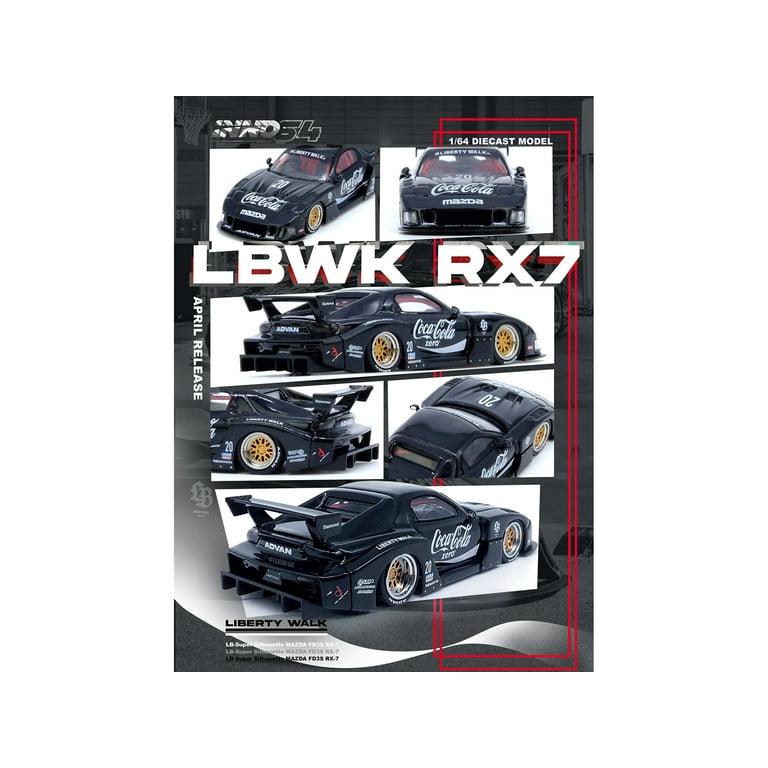 Inno64 Mazda RX7 (FD35) LB-Super Silhouette - Coca Cola