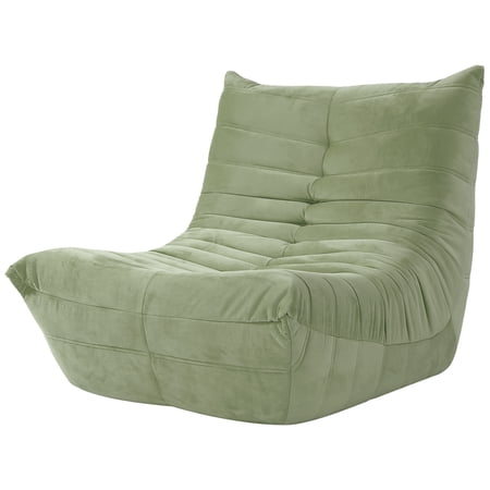 Bean Bag Chair, Neche Floor Sofa Couch Chair for Teen Adults, Soft Cozy Tatami, Fireside Reading Chair for Living Room Bedroom - Green