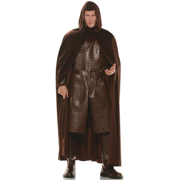 Adults Wilderness Rogue Thief Brown Robe Deluxe Costume Accessory