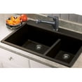 thumbnail image 3 of Transolid Radius 33'' L x 22'' W Granite Double offset Drop-in Kitchen Sink, 3 of 5
