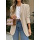 thumbnail image 3 of Blazer PRETTYGARDEN 2025 para mujer, casual, de negocios, color beige, talla M, 3 of 6