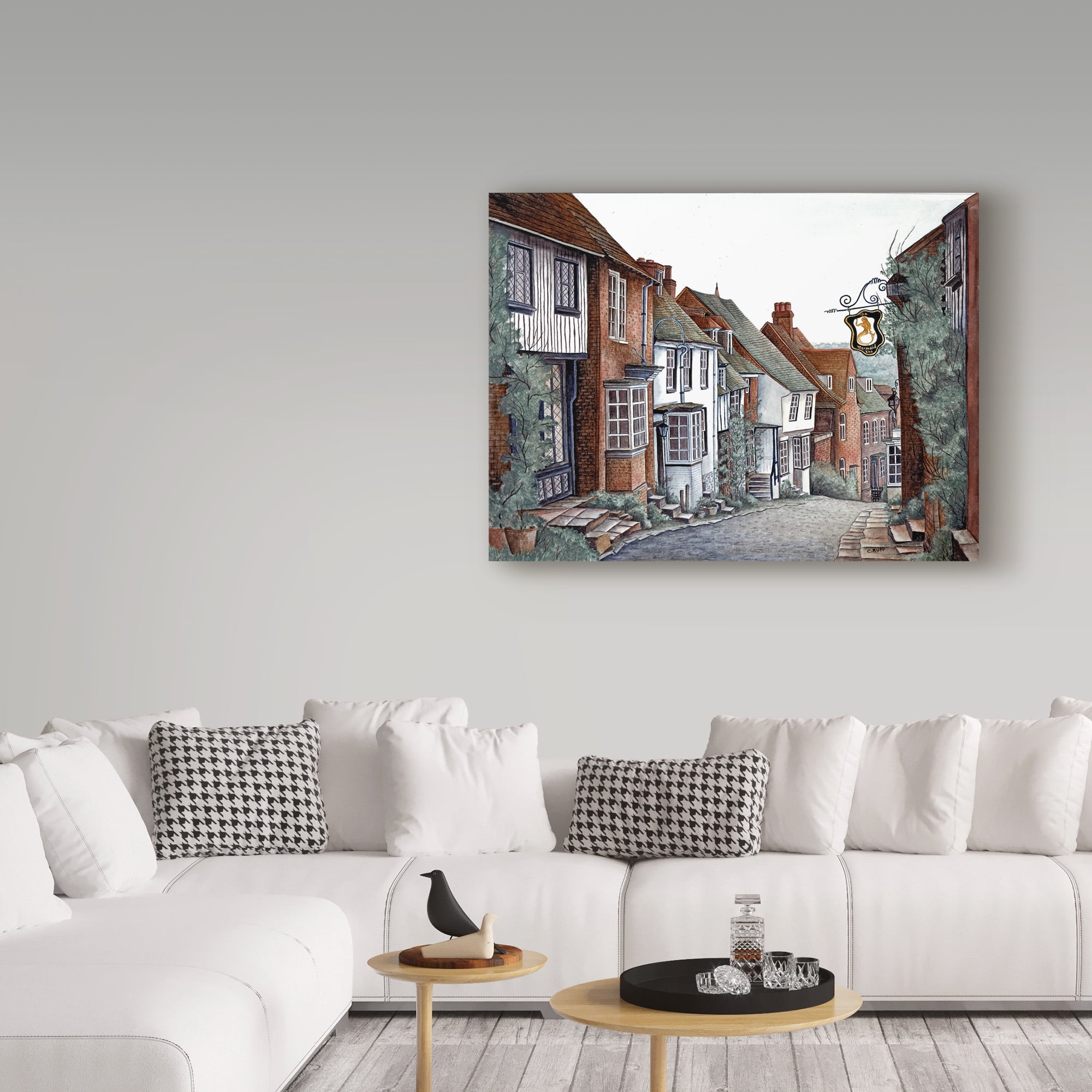 Trademark Fine Art 'Rye, England' Canvas Art by Carol J Rupp