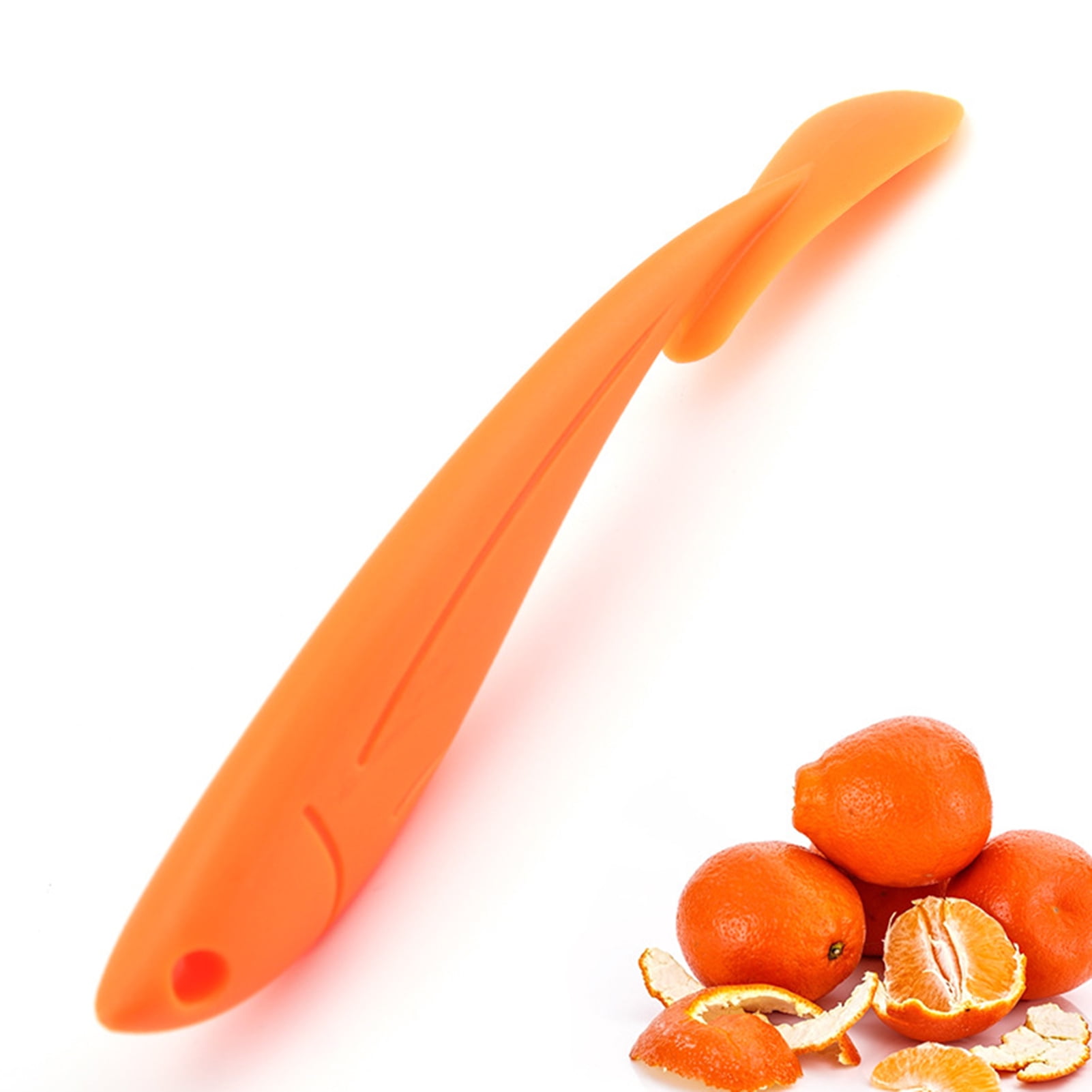 Yawall Orange Peeler, 6pcs Orange Peeler Tool, Plastic Lemon Citrus Peeler, Easy Open Orange Slicer Peel Cutter Kitchen Accessories Knife Gadget Pelador de
