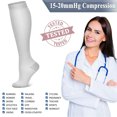 thumbnail image 3 of 3 Pairs Copper Compression Socks for Women & Men Circulation 15-20 mmhg - Better Blood Flow, Swelling, Best Support for Medical, Running, Nursing, 3 of 6