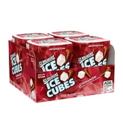 ICE BREAKERS, ICE CUBES, Cinnamon Flavored Sugar Free Chewing Gum, Made with Xylitol, 3.24 oz, Bottles, 4 Count, 40 Pieces