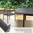 thumbnail image 3 of Expandable Aluminum Patio Dining Table, Fits 4-6 People / Lightweight Frame, Weather-Resistant, 3 of 3