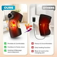 thumbnail image 5 of Cordless Knee Massager with Heat and Vibration, Heated Knee Brace Wrap, 3 in 1 Heating Pad for Knee Elbow Shoulder, 5 Heating Levels, 5 Massage Modes & 15 Min Timer, LED lights, Black, 5 of 11