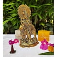 thumbnail image 6 of Wonder Care Lord Krishna Cow 9” Aluminum Sculpture, 6 of 7