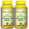 Puritan's Pride Vitamin D3 2000 IU-100 Softgels (2 PACK)