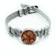 thumbnail image 1 of Impresion arte colorido repetir tela marrón Pulsera pulsera pulsera de cristal amor pulsera ajustable, 1 of 2