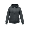thumbnail image 1 of Sudadera Fruit of the Loom Para mujer con capucha y cierre, gris jaspe obscuro, talla EG, 1 of 4