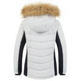 thumbnail image 2 of Chrisuno Snow Jackets for Women Snowboard Ski Colorful Outwear Hood White Black M, 2 of 5