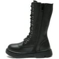 thumbnail image 2 of DADAWEN Black Girls Riding Boots Fashion Knee-High Boots for 11 Little Kid, 2 of 5