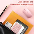 thumbnail image 4 of CNKOO Mini Wireless Bluetooth Mouse 10inch BT Spanish Keyboard For iPad 8 10th 9th generation Phone Tablet Portable For Huawei Android, 4 of 5