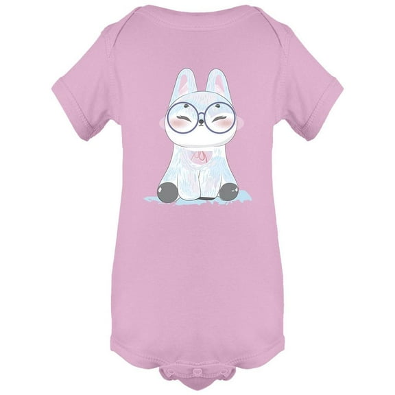 Rabbit With Glasses Design Bodysuit Infant -Image by Shutterstock, 12 Months