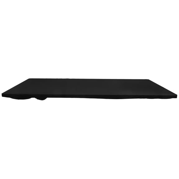 COMPUKAS Washable Black Outdoor Table Cover Fitted Elastic Edges Picnic Tablecloth Protection