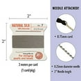 thumbnail image 5 of Griffin Silk Bead Cord Perlseide – Grey Color – Size 7 (0.75mm) – 2 Meters per Card – Stainless Steel Needle Attached – for Knotting Pearls, Gemstones, Crystals and Beads, 5 of 5