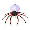 thumbnail image 2 of Modelo inflable de araña de 2,4 m, decoración divertida de Halloween, luces LED inflables, césped de jardín al aire libre, decoración de Halloween Estándar europeo Sunnimix Araña inflable, 2 of 8