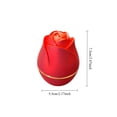 thumbnail image 3 of Romantic LED Light Rose Ring Box,Ring Gift Box for Proposal Weddings Engagements,Red/Pink, 3 of 4