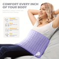 thumbnail image 4 of FNNMNNR Heating Pad - 12‘‘×24‘‘Electric Heating Pads for Back  Neck  Abdomen  Moist Heated Pad for Shoulder  Knee  Hot Pad for Arms and Legs, 4 of 7