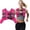 Pink, variant on Weighted Vest, 8lb/12lb/16lb/20lb Weight Vest With Reflective Stripes For Men Women, Two Adjustment Straps For Workout, Strength Training, Running, Fitness, Muscle Building, Weight Loss