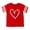 A-Red322, variant on JAJAHO Girls Graphic Tee For Kids Summer Top Girl Heart Printed Short Sleeve Crew Neck Loose Fit T Shirt Ages 1-13 Years Soft Tops