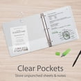 thumbnail image 4 of Oxford 3 Ring Binders, 1.5 Inch ONE-Touch Easy Open D Rings, View Binder Covers on 3 Sides, Durable Hinge, Non-Stick,, 4 of 5